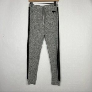 Pink Victoria's Secret Black Gray Women's Stretchable Jogging Pants Size Small